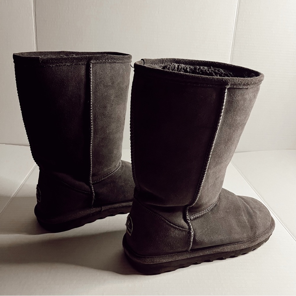 Bearpaw Boots Elle Tall Youth Charcoal Size 5